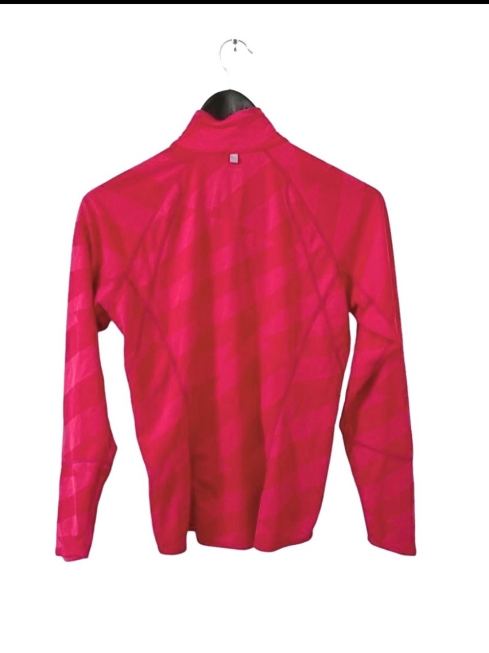 Nike Dri-FIT Element Half Zip Running Top Small Pink Jacquard Thumbholes - Picture 3 of 11